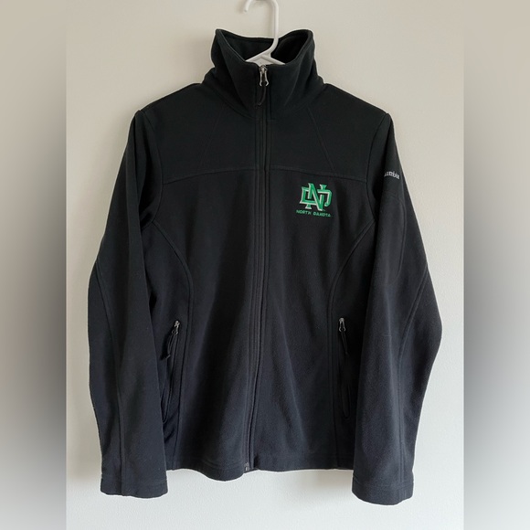 Columbia. University of North Dakota Zip Fleece Jacket. Size small. - Picture 1 of 6